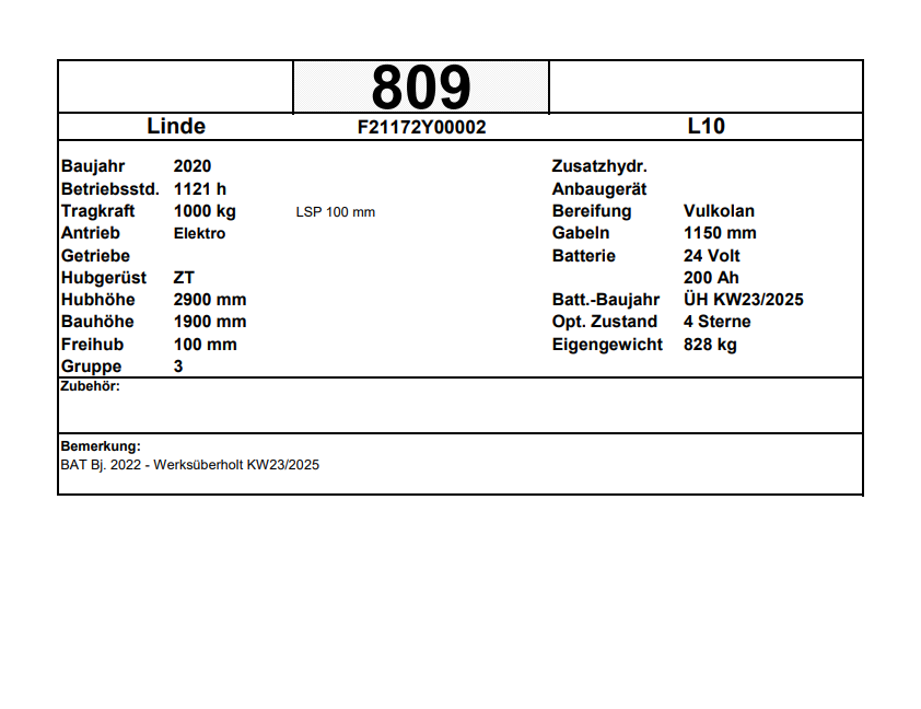 Linde L10