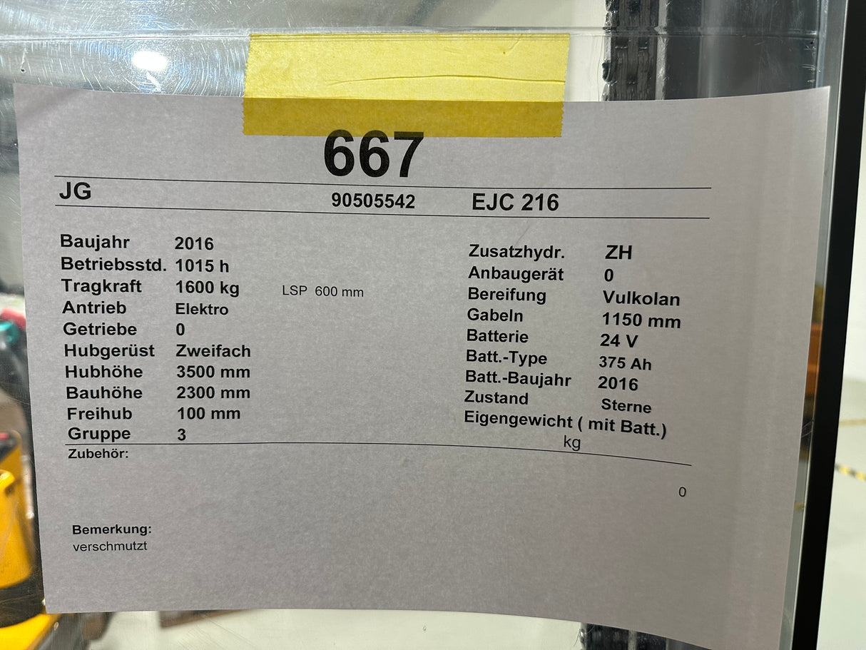 Jungheinrich EJC 216