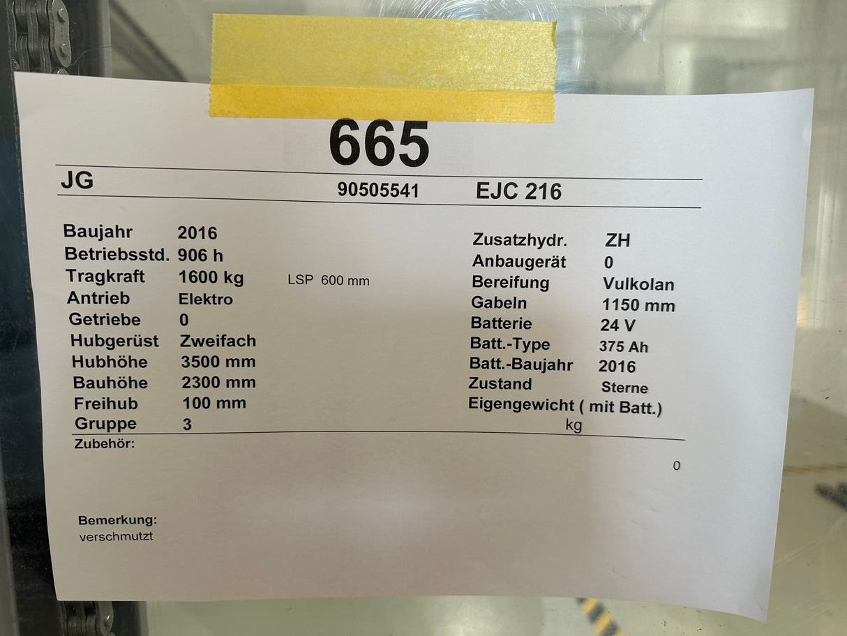 Jungheinrich EJC 216