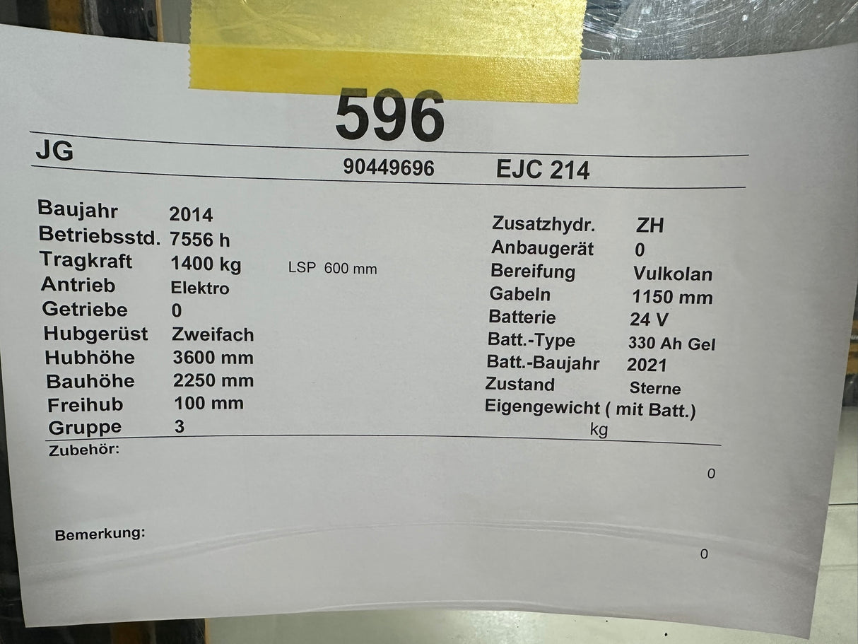 Jungheinrich EJC 214