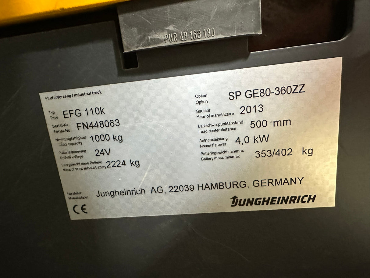 Jungheinrich EFG 110k | ISS