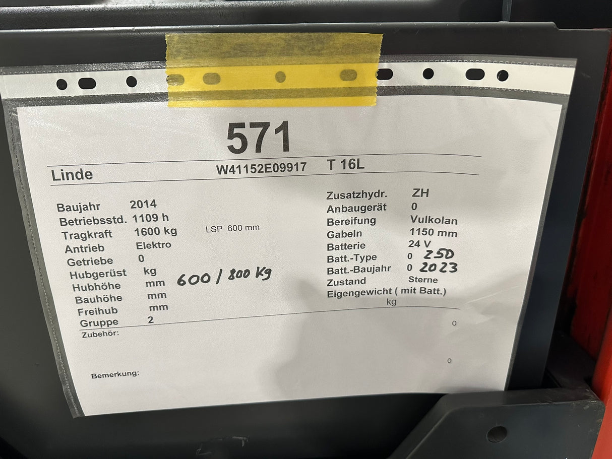 Linde T16L | BAT23