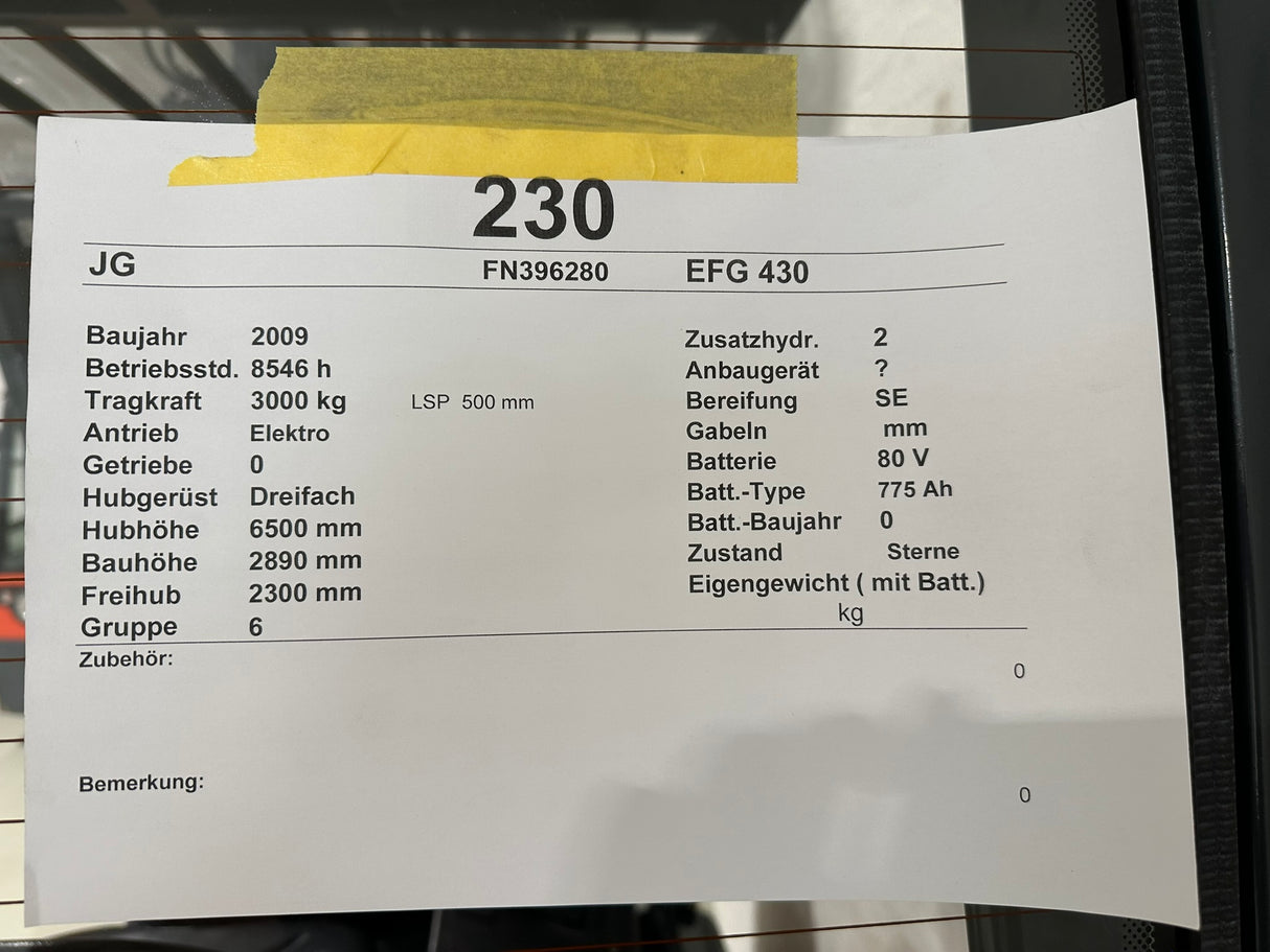 Jungheinrich EFG 430 | ISS