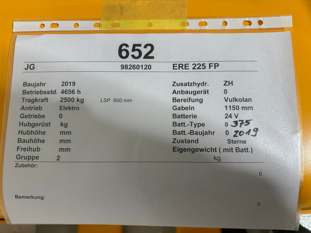 Jungheinrich ERE 225