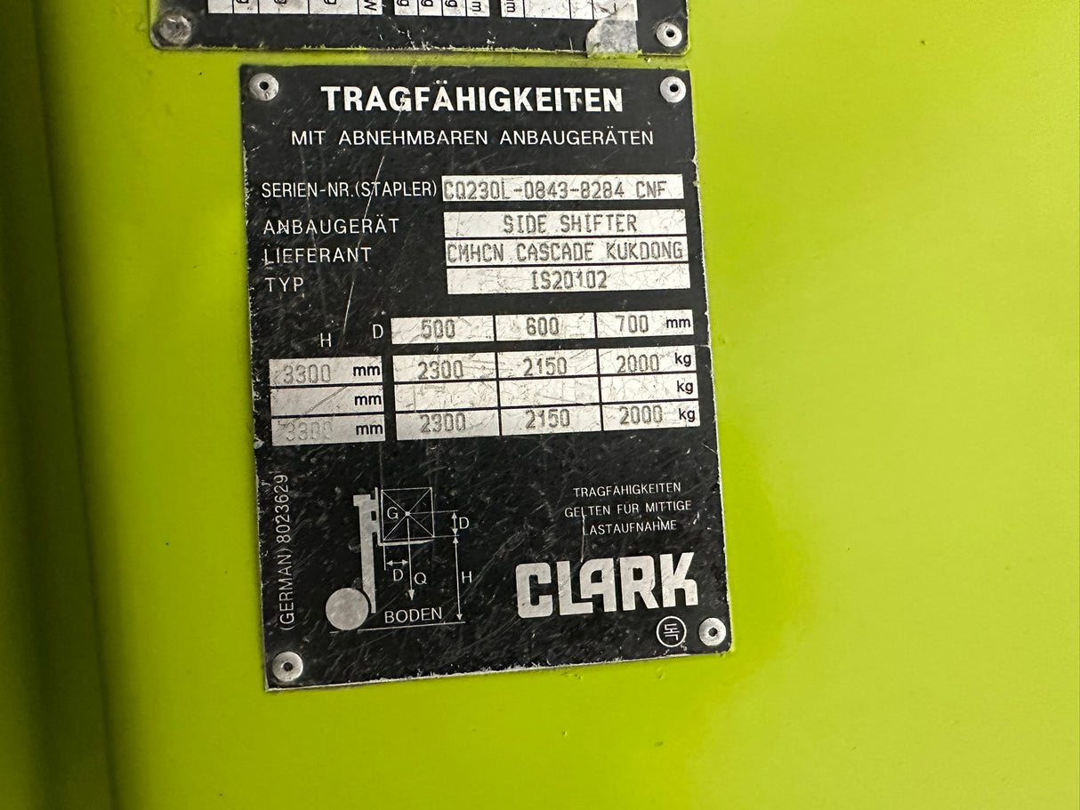 Clark CQ25L | ZVG | 360° DG