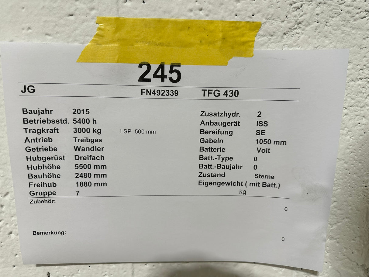 Jungheinrich TFG 430 | ISS