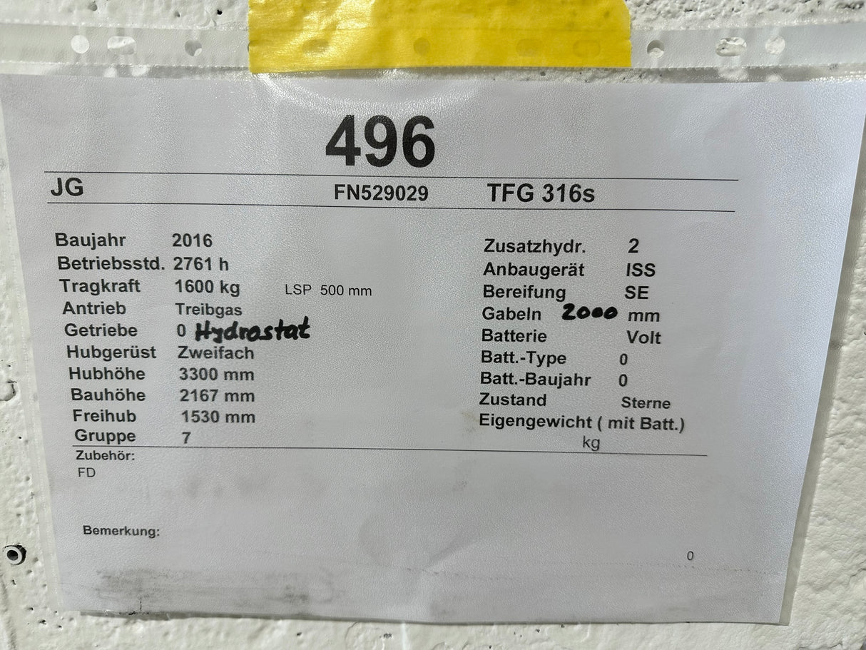 Jungheinrich TFG 316s | ISS