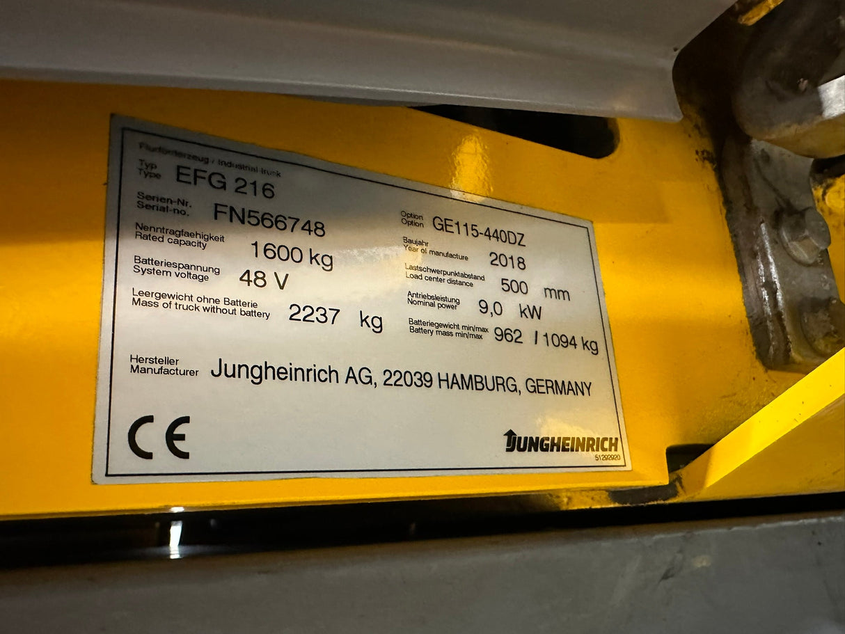 Jungheinrich EFG 216 | ISS