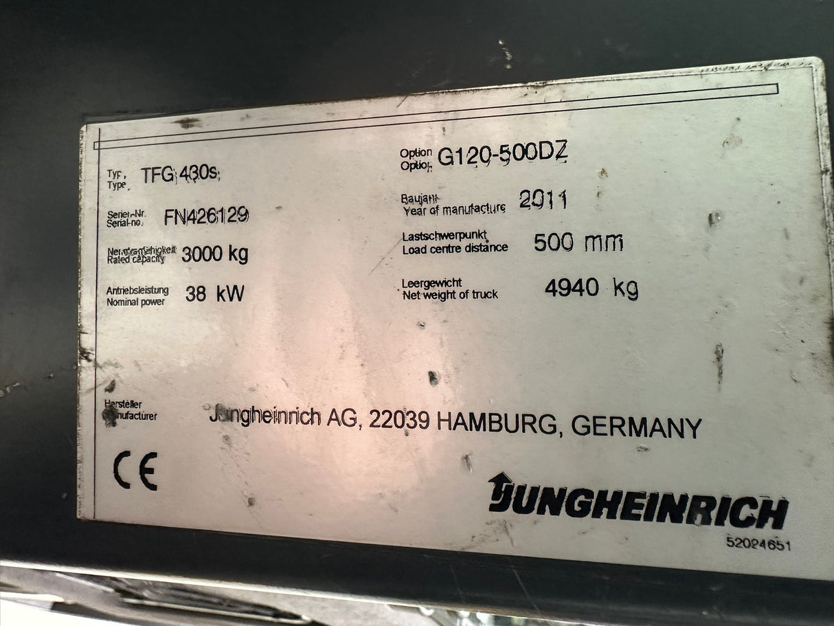 Jungheinrich TFG 430s | ISS/ZVG