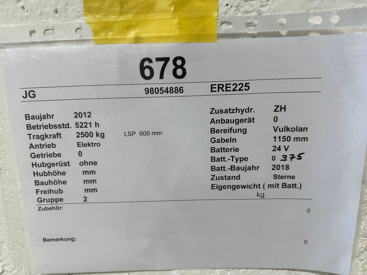 Jungheinrich ERE 225