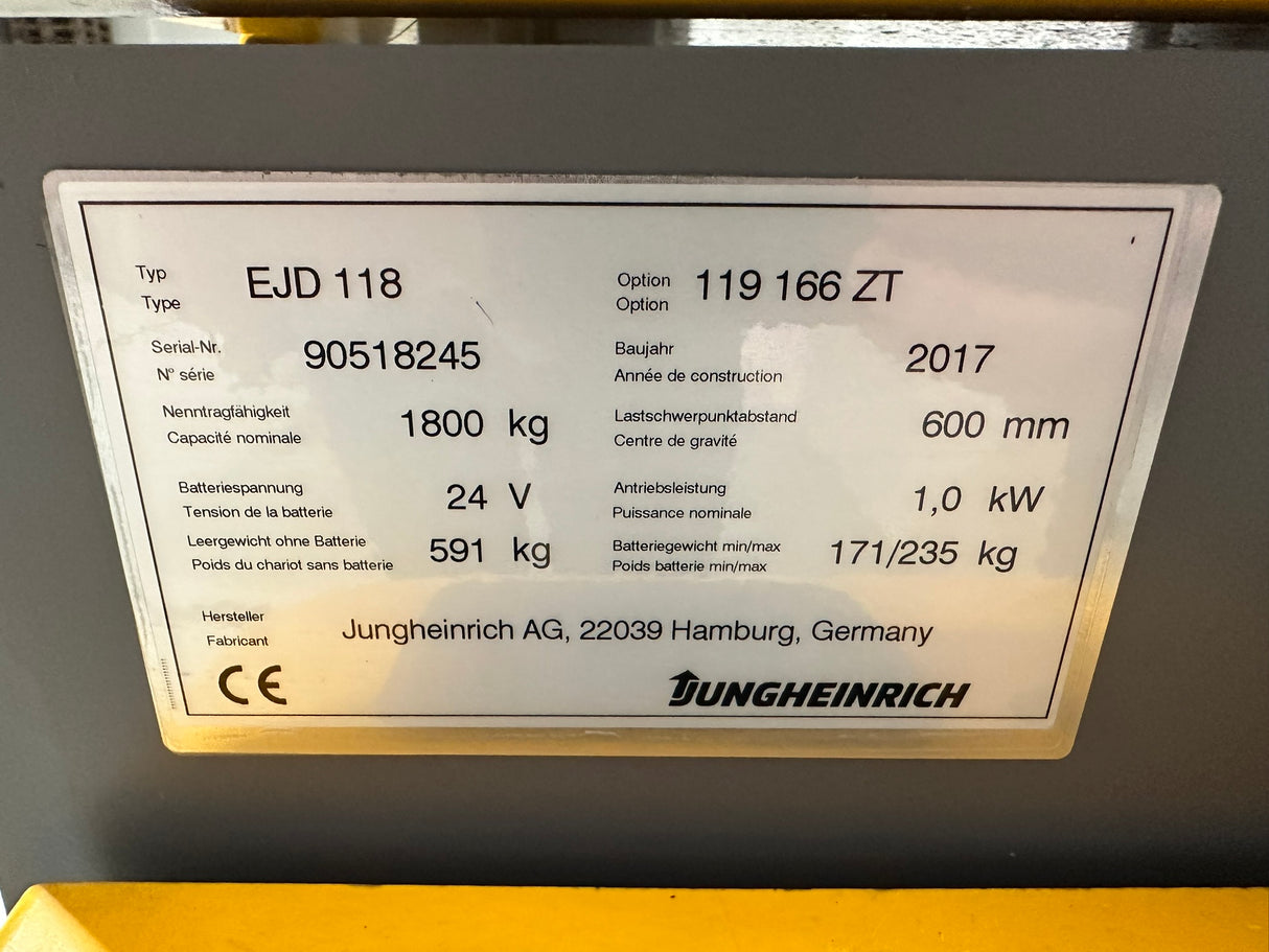 Jungheinrich EJD 118