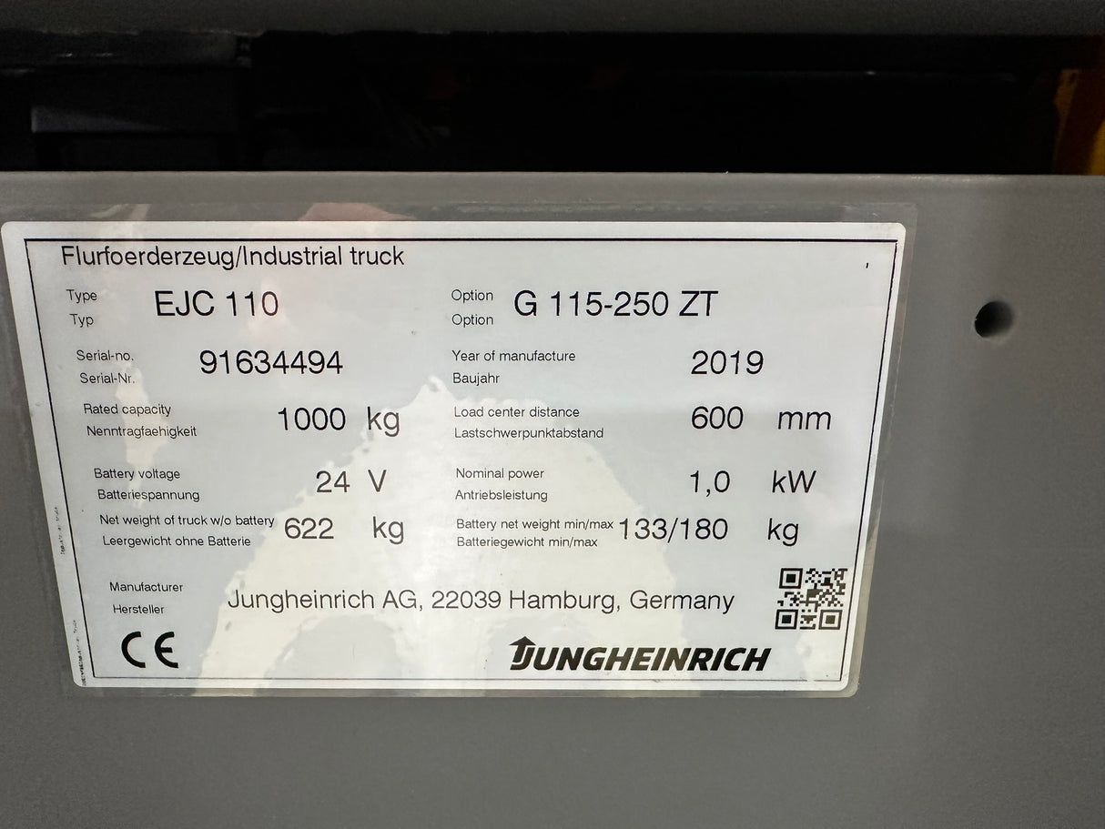 Jungheinrich EJC 110i | Waage