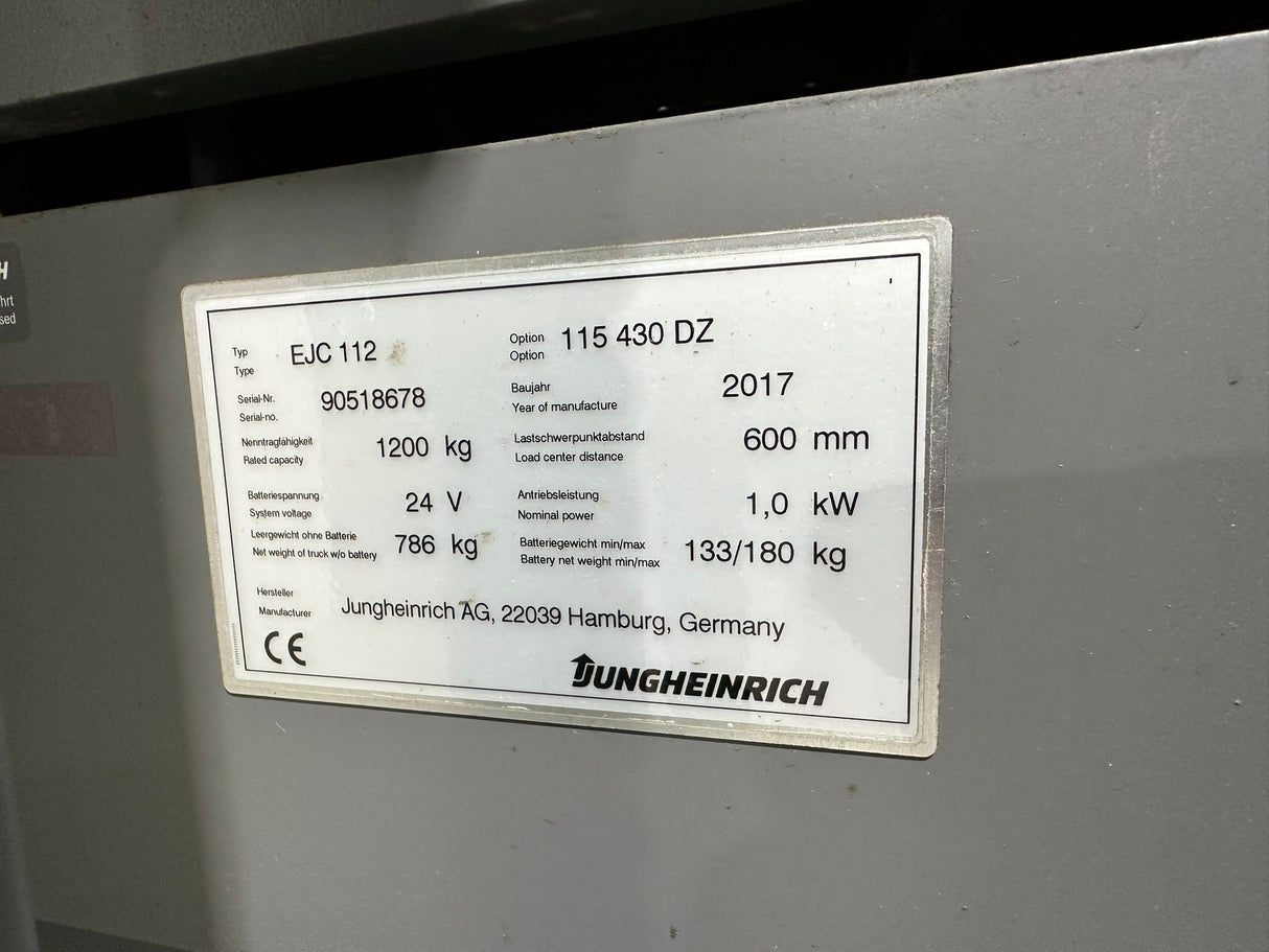 Jungheinrich EJC 112 | BAT25 NEU