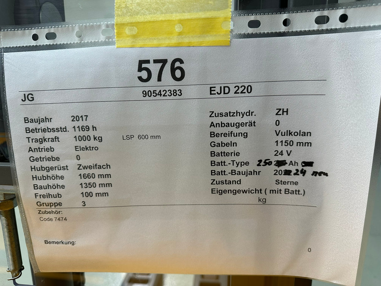 Jungheinrich EJD 220 | BAT24 NEU