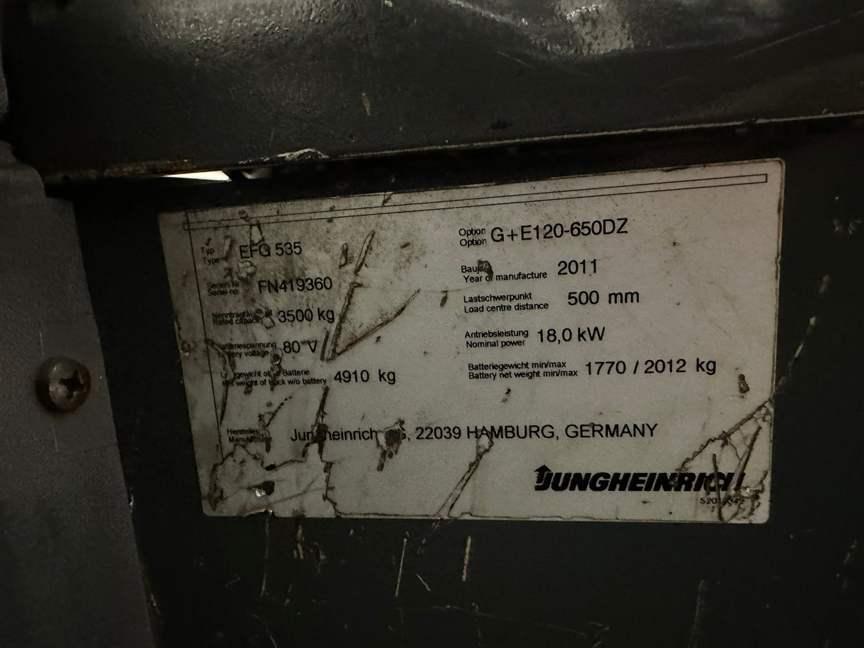 Jungheinrich EFG 535 | VSS