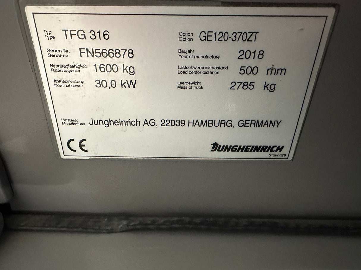 Jungheinrich TFG 316 | ISS