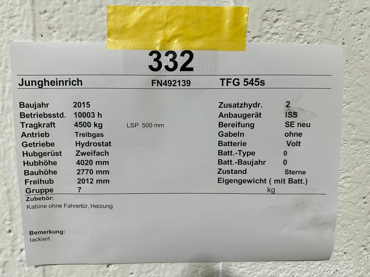 Jungheinrich TFG 545s | ISS