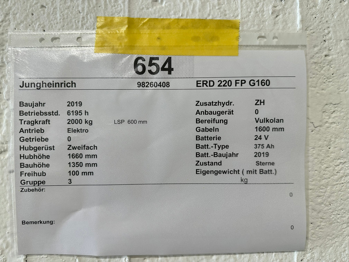 Jungheinrich ERD 220 G1600