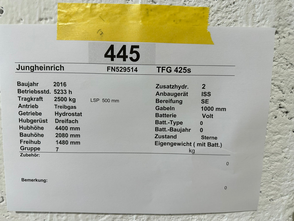 Jungheinrich TFG 425s | ISS