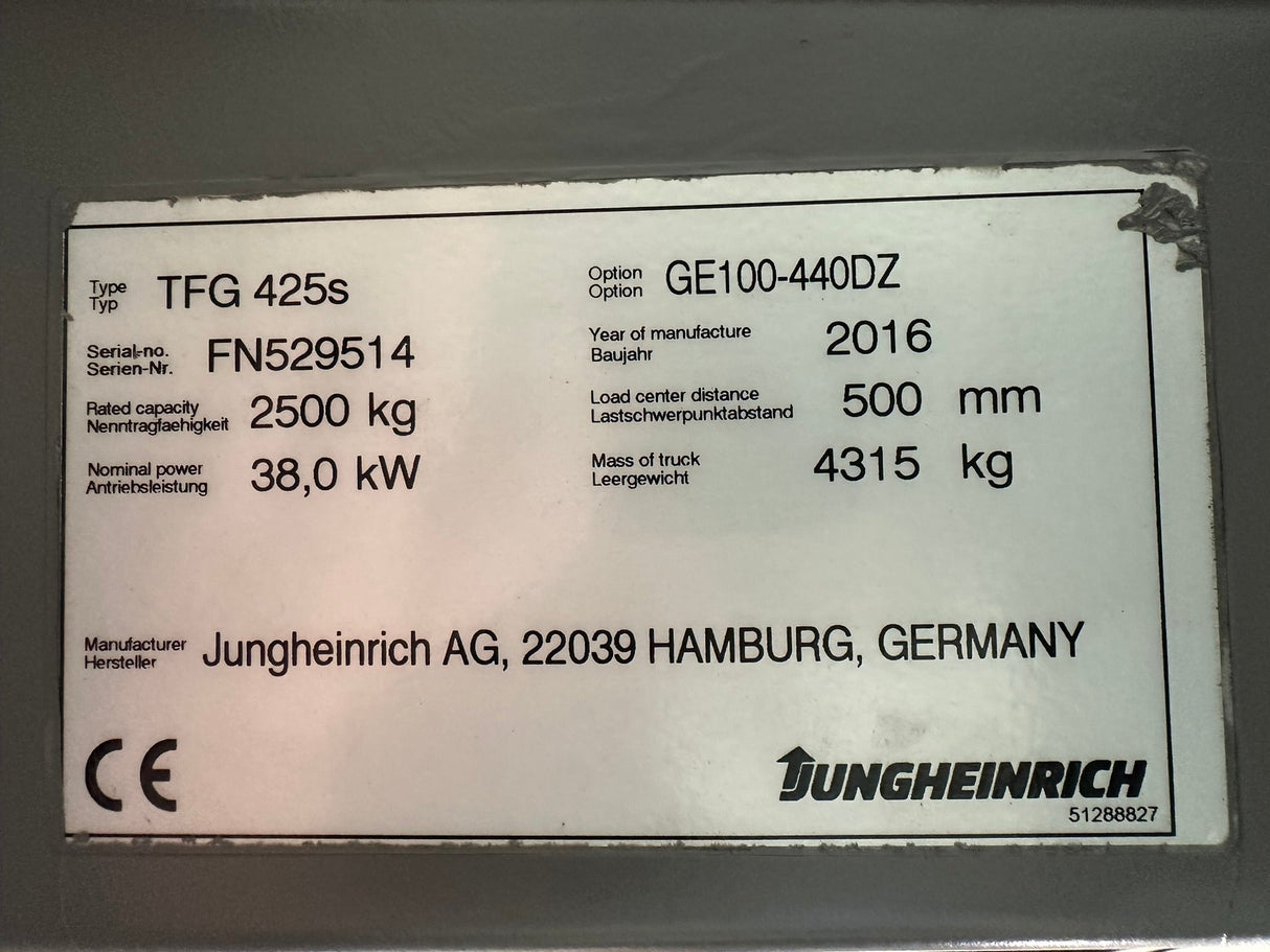 Jungheinrich TFG 425s | ISS