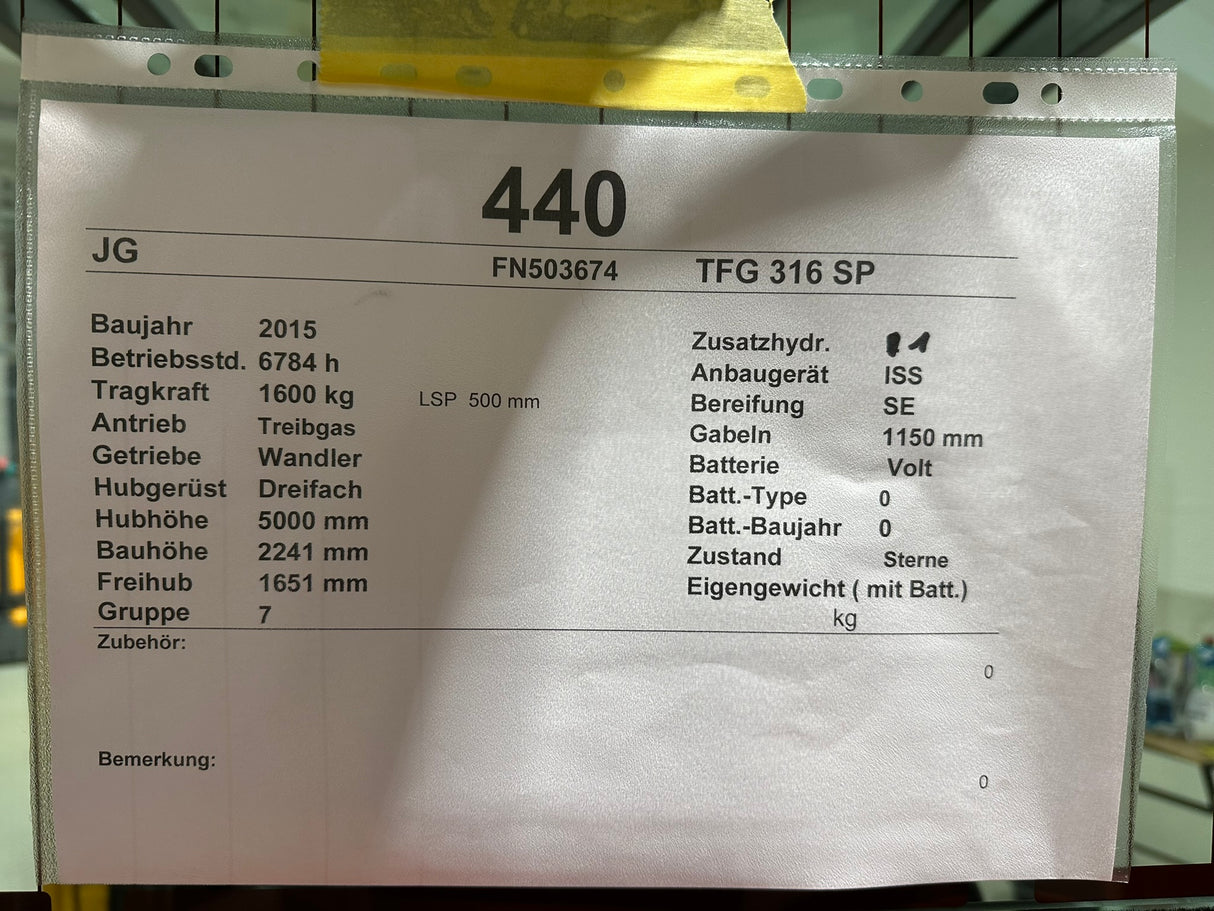 Jungheinrich TFG 316 | ISS