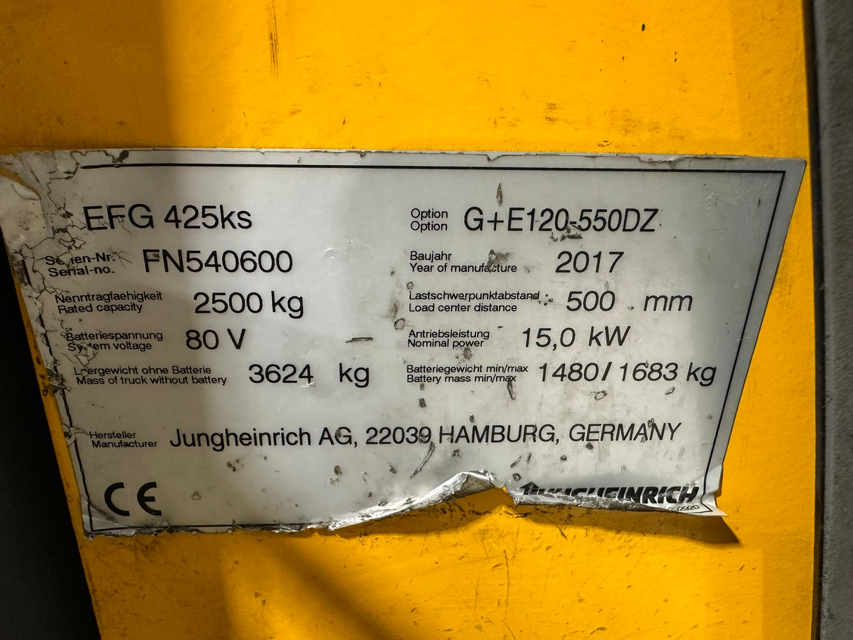 Jungheinrich EFG 425ks | ISS