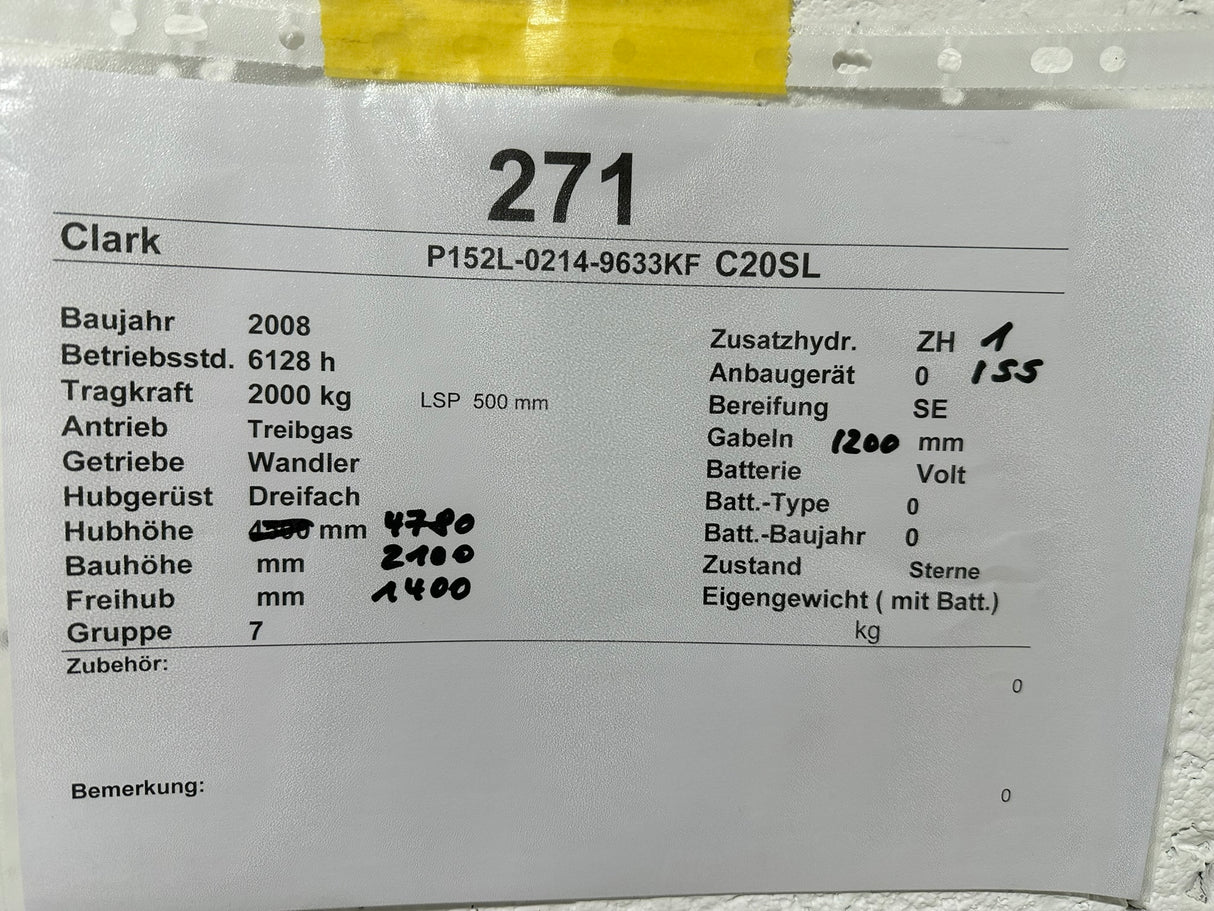 Clark C20SL | ISS