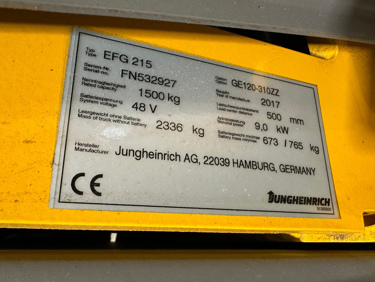 Jungheinrich EFG 215 | ISS