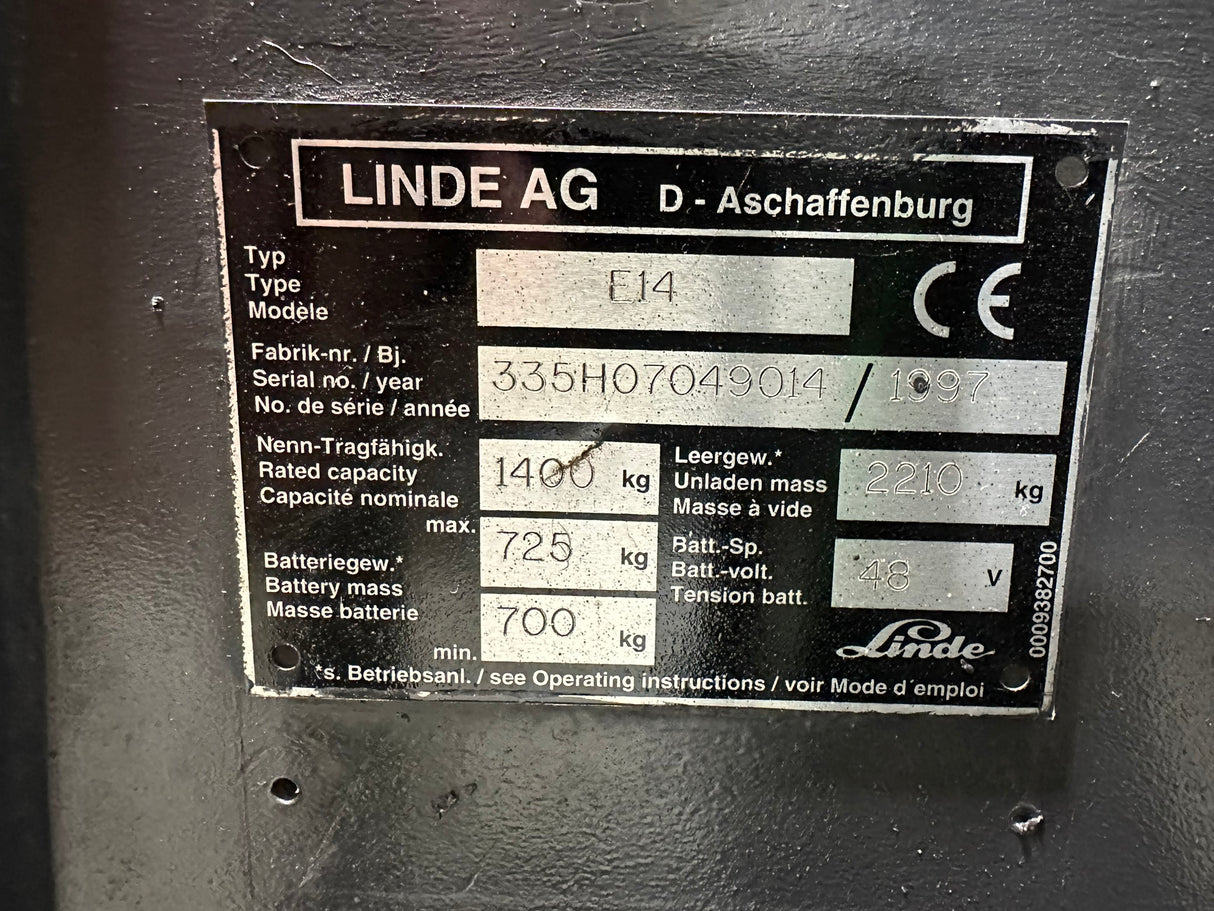 Linde E14 | VSS