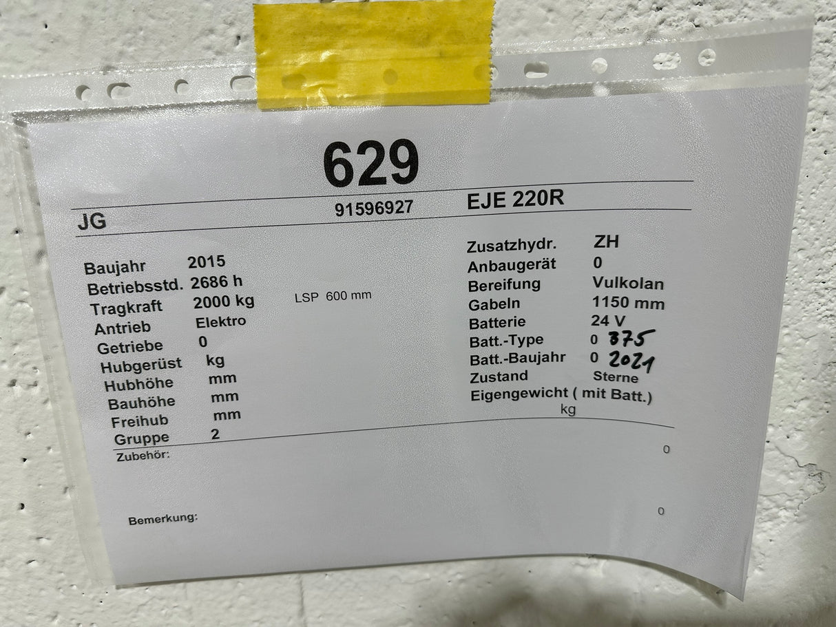 Jungheinrich EJE 220R | Rampen-Comfort