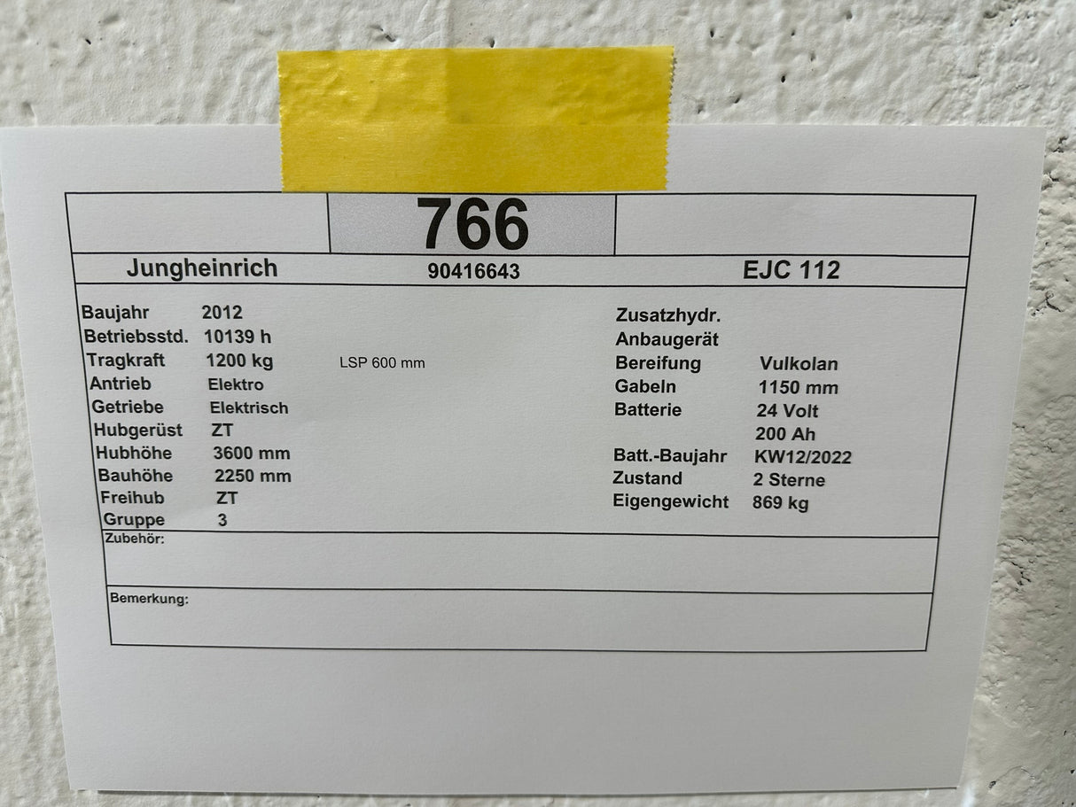 Jungheinrich EJC 112