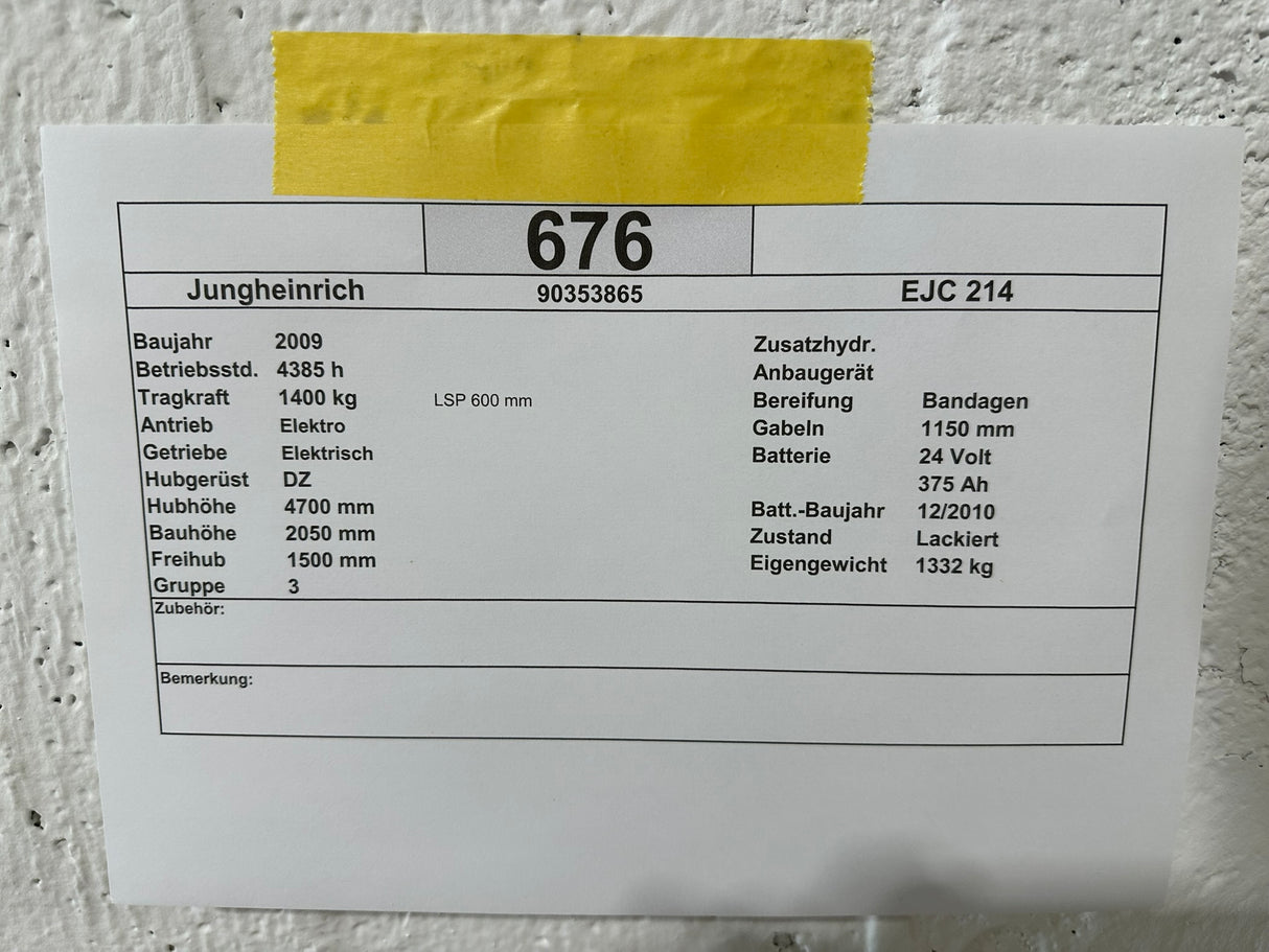 Jungheinrich EJC 214