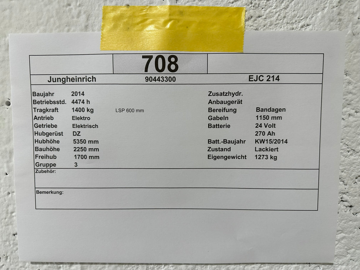 Jungheinrich EJC 214