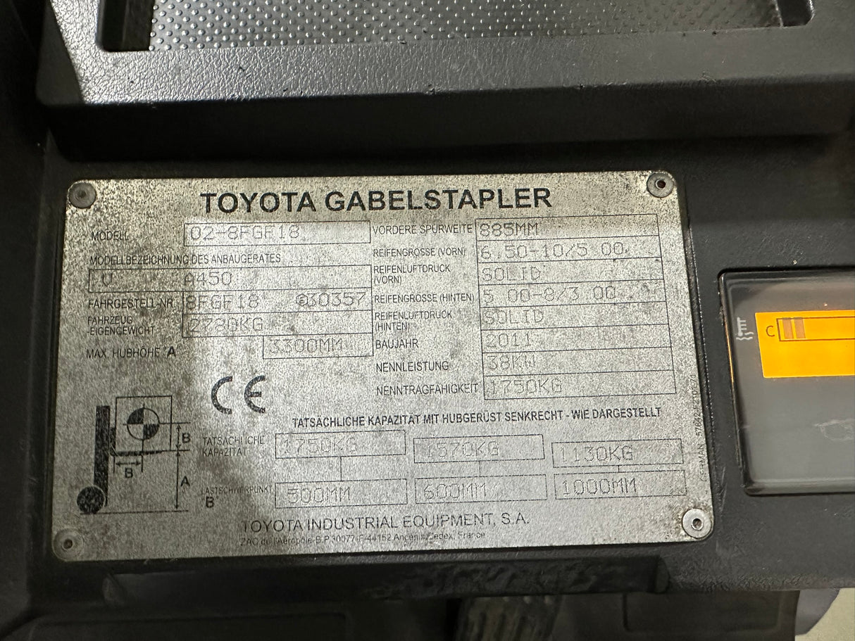 Toyota 02-8FGF18 VSS | ZVG