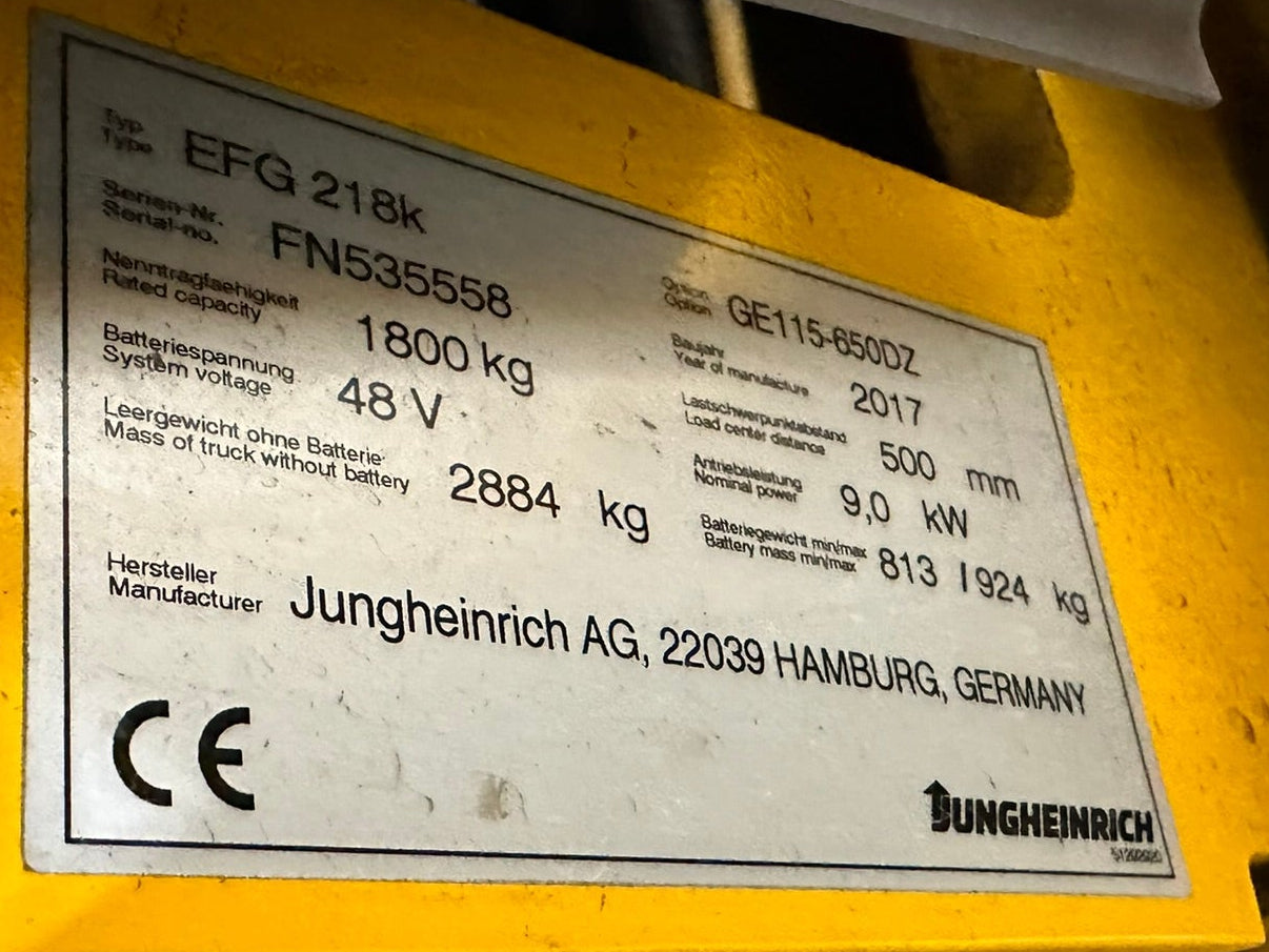 Jungheinrich EFG 218k | ISS